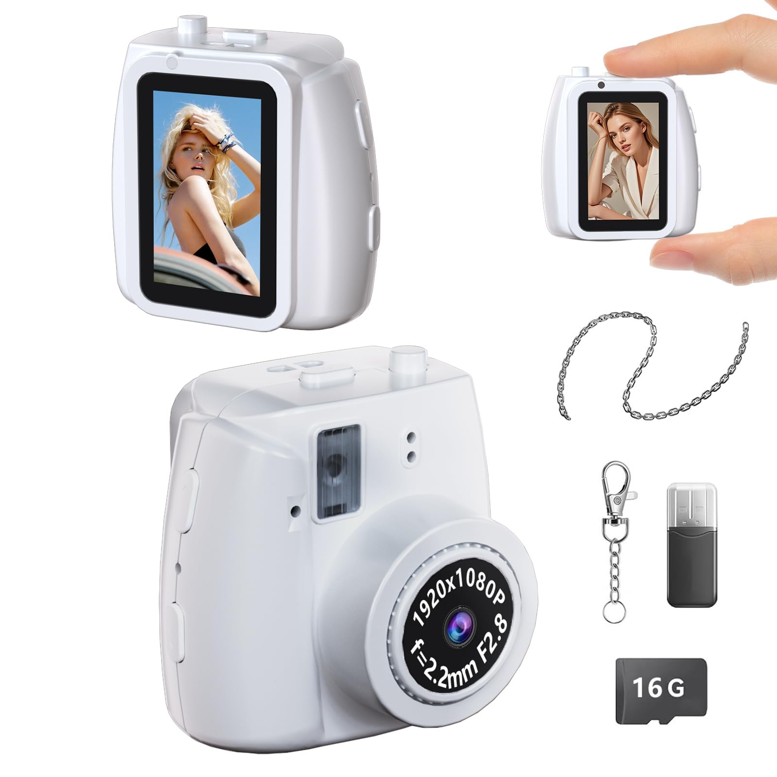 Amazon.com : LENANE Mini Keychain Camera - Retro Digital Camera